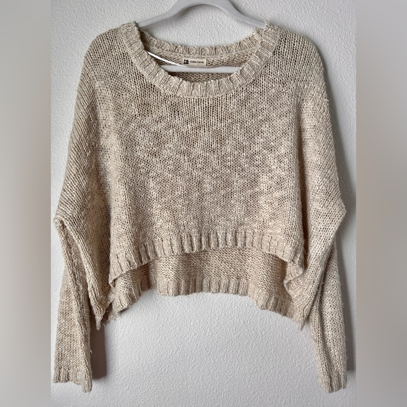 Cotton Candy Sweaters - Cotton Candy Cream Knit Sweater